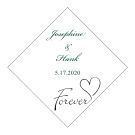 Forever Swirly Large Diamond Wedding Label